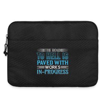Road to hell in progress - Laptop bag 15" - black - Front
