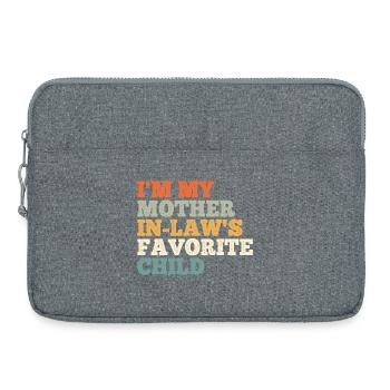 Das Lieblingskind der Stiefmutter - Laptoptasche 15" - Grau meliert - Vorne