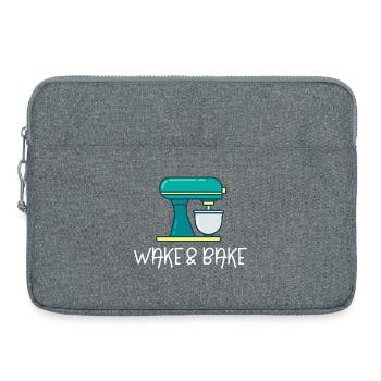 Wake And Bake - Laptop bag 15" - heather grey - Front