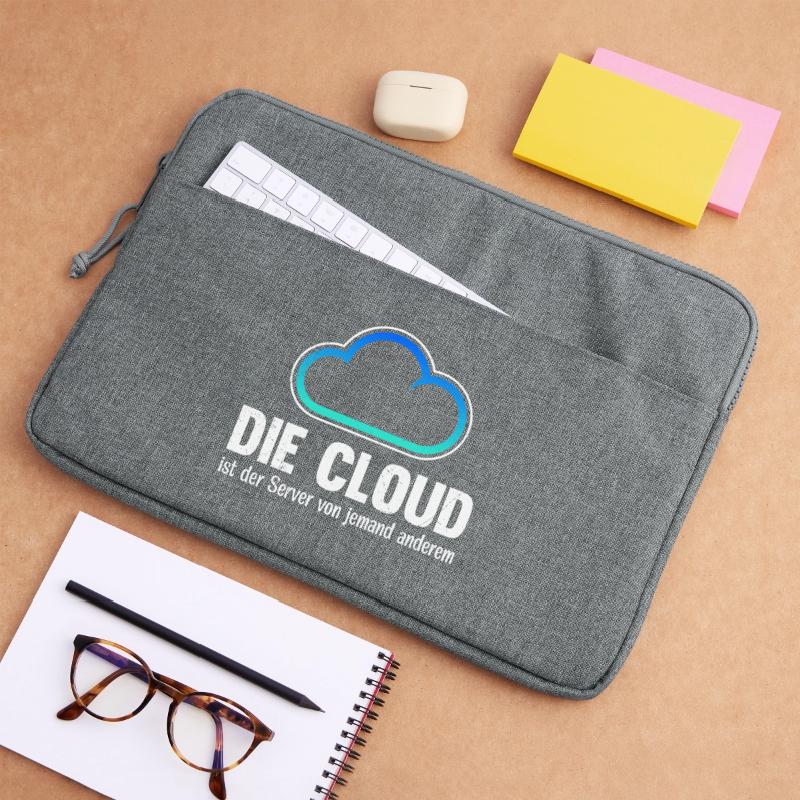 Coder THE CLOUD IS SOMEONE ELSE'S SERVER Laptop bag 15"
