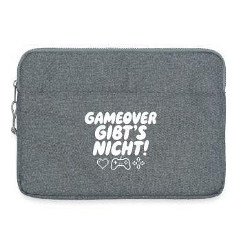 Game Over Gibt's Nicht - Laptoptasche 15" - Grau meliert - Vorne