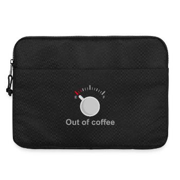 Kein Kaffee mehr - Laptoptasche 15" - Schwarz - Vorne