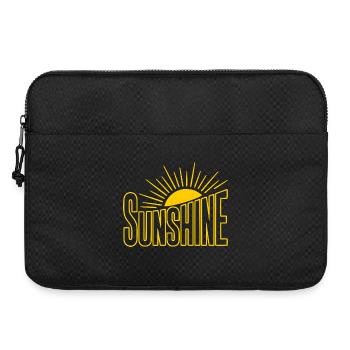 Sonnenstrahl Sunshine Logo - Laptoptasche 15" - Schwarz - Vorne