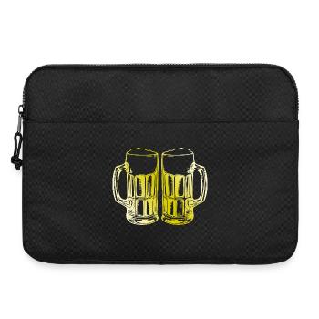 Toast aux verres à bière - Sacoche pour ordinateur portable 15 pouces - noir - Devant