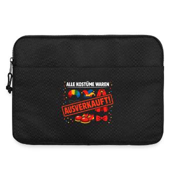 Alle Kostüme Waren Ausverkauft Fasching - Laptoptasche 15" - Schwarz - Vorne