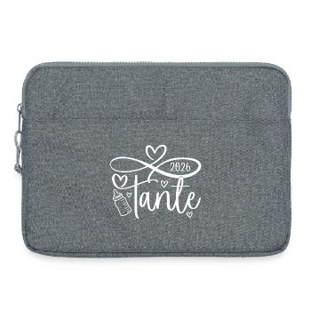 tante 2026 - Sacoche pour ordinateur portable 15 pouces - gris chiné - Devant
