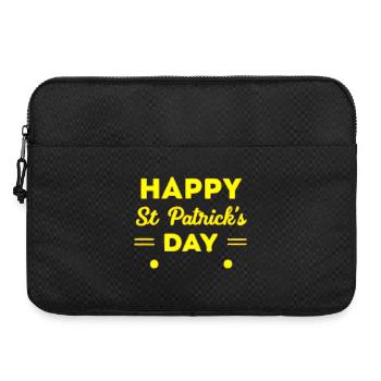 Saint-Patrick Neon Jaune Joyeux Jour - Sacoche pour ordinateur portable 15 pouces - noir - Devant