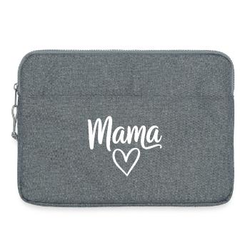 Mama Heart Script - Sacoche pour ordinateur portable 15 pouces - gris chiné - Devant