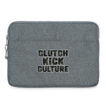 Clutch Kick Culture Drift Style Design Camouflage - Laptoptasche 15" - Grau meliert - Vorne