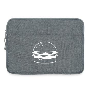 Eating fast food - Laptop bag 15" - heather grey - Front