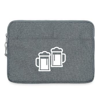 Chope à bière - Sacoche pour ordinateur portable 15 pouces - gris chiné - Devant