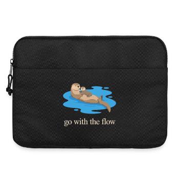 Otter Duo: Geh mit dem Strom - Laptoptasche 15" - Schwarz - Vorne