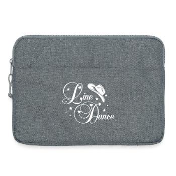 Line Dance Script - Laptoptasche 15" - Grau meliert - Vorne