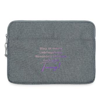 Voltigieren Training: Lustiger Volti Spruch - Laptoptasche 15" - Grau meliert - Vorne