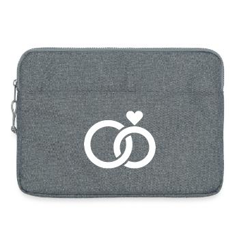 Wedding, Engagement, Wedding Celebration - Laptop bag 15" - heather grey - Front