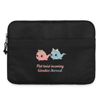 Geschlechter-Enthüllung, Wendung in der Handlung, bevorstehende Babyparty - Laptoptasche 15" - Schwarz - Vorne
