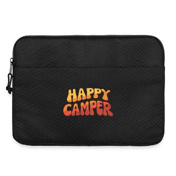 Happy Camper Gradient Text - Laptop bag 15" - black - Front