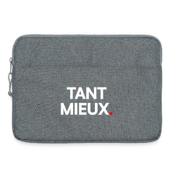 Tant mieux - Sacoche pour ordinateur portable 15 pouces - gris chiné - Devant