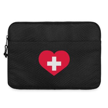Love Schweiz | Herz | Heart - Laptop bag 15" - black - Front
