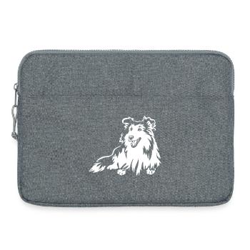 Sheltie "Black Edition" - Laptoptasche 15" - Grau meliert - Vorne