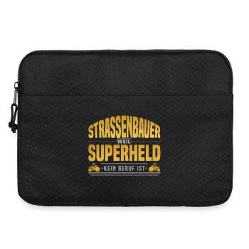 Strassenbauer Superheld - Laptoptasche 15" - Schwarz - Vorne