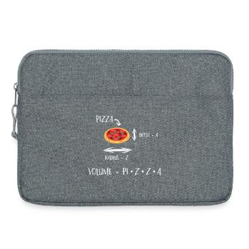 Pizza und Mathe - Meme | Lustiges Mathematik Lehre - Laptoptasche 15" - Grau meliert - Vorne