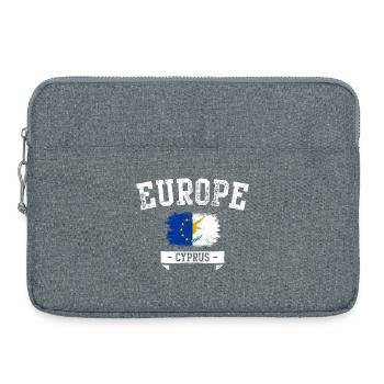 Emblème Europe Chypre - Sacoche pour ordinateur portable 15 pouces - gris chiné - Devant