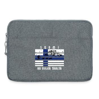 Finlande Sports d’hiver - Sacoche pour ordinateur portable 15 pouces - gris chiné - Devant