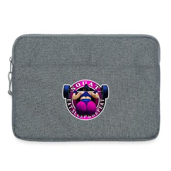 Squat, Eat, Sleep & Repeat. - Sacoche pour ordinateur portable 15 pouces - gris chiné - Devant
