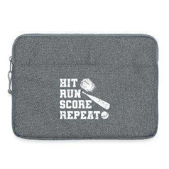 Baseball Motivation - Sacoche pour ordinateur portable 15 pouces - gris chiné - Devant