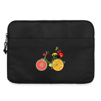 drôle de vélo vert fruité décoré - Sacoche pour ordinateur portable 15 pouces - noir - Devant