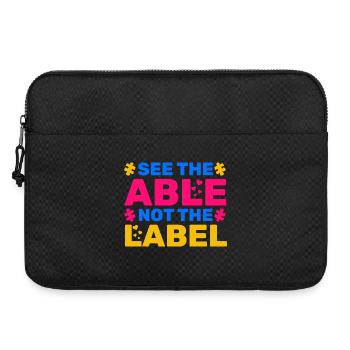 Voir le Capable Pas L’étiquette - Sacoche pour ordinateur portable 15 pouces - noir - Devant