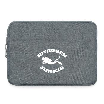 NITROGEN JUNKIE - Laptop bag 15" - heather grey - Front