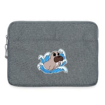 Walross Robbe - Laptoptasche 15" - Grau meliert - Vorne