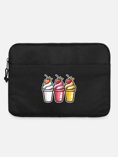 Eiscreme Becher - Laptoptasche 15" - Schwarz