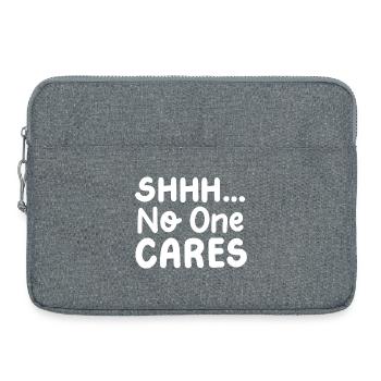 Sarkasmus sarkastischer Humor - Laptoptasche 15" - Grau meliert - Vorne
