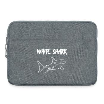 Weißer Hai - Laptoptasche 15" - Grau meliert - Vorne
