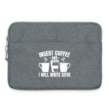 Programmierer Lustige Witze - Laptoptasche 15" - Grau meliert - Vorne