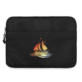 Sailing Drawing Vintage Look - Laptop bag 15" - black - Front