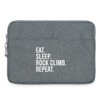 Manger dormir Escalade Répéter - Sacoche pour ordinateur portable 15 pouces - gris chiné - Devant