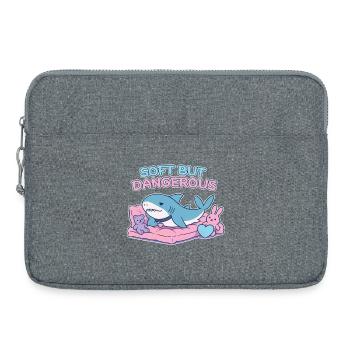 BLAHAJ – Doux et Danger - Sacoche pour ordinateur portable 15 pouces - gris chiné - Devant