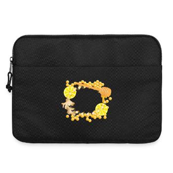 Ginger-Lemon-Honey Frame – Feel-Good Motif - Laptop bag 15" - black - Front