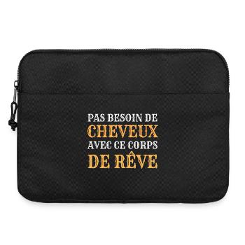 No need for hair with this dream body - Laptop bag 15" - black - Front