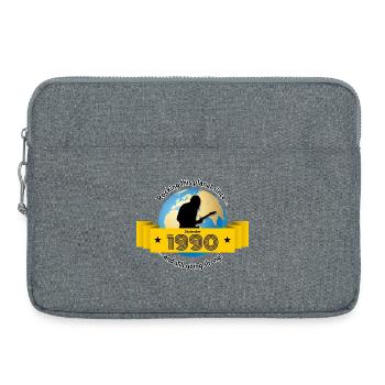 35th Birthday Rocking this planet since 09/1990 - Laptop bag 15" - heather grey - Front