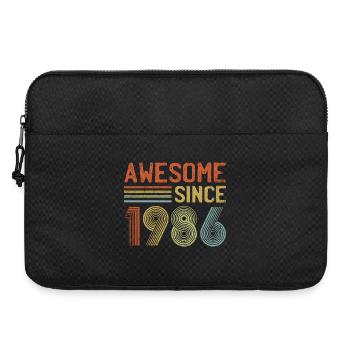 Design rétro anniversaire 1986 - Sacoche pour ordinateur portable 15 pouces - noir - Devant