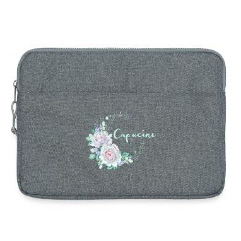 Für Capucine - Laptoptasche 15" - Grau meliert - Vorne
