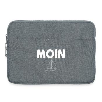 Moin Segelboot - Laptoptasche 15" - Grau meliert - Vorne