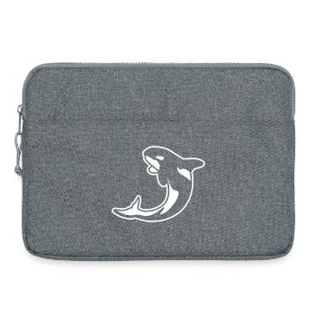 Orka – Ozean Tier Rettet Walfisch Design - Laptoptasche 15" - Grau meliert - Vorne