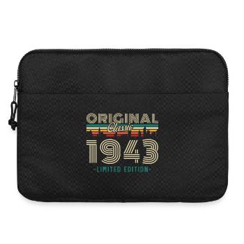 1943 Vintage Retro Geburtstagsgeschenk - Laptoptasche 15" - Schwarz - Vorne