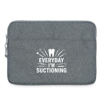 Dentiste Succion quotidienne - Sacoche pour ordinateur portable 15 pouces - gris chiné - Devant